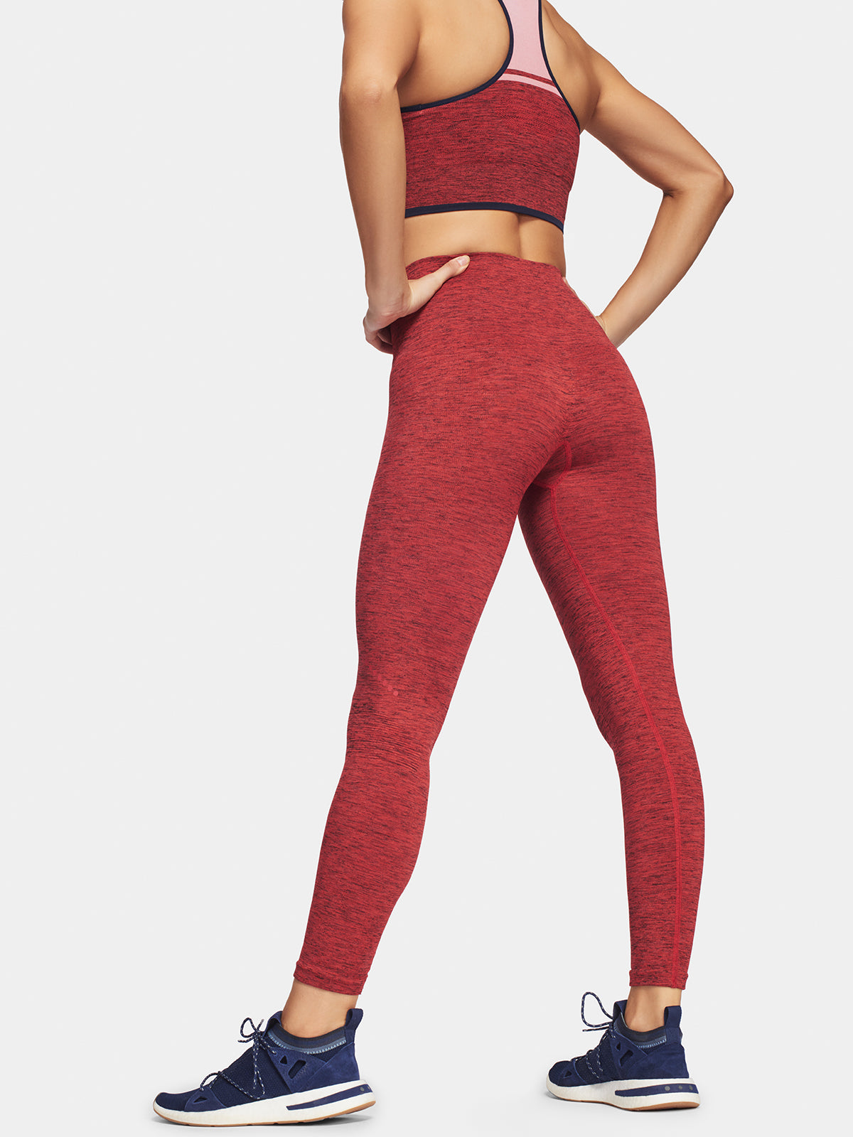 BLACKOUT LEGGING - CORAL MARL