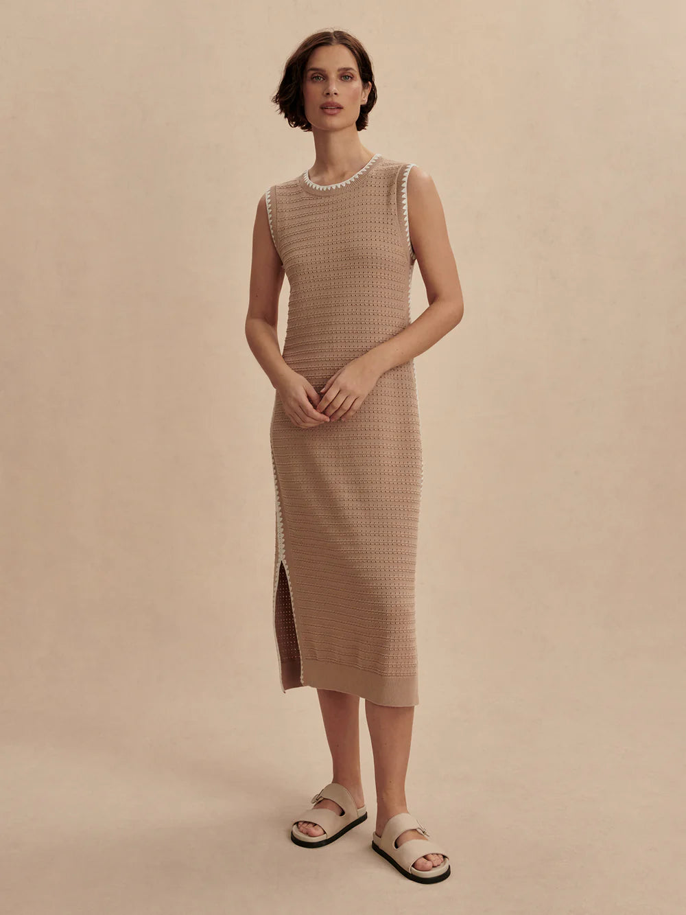Dwight Tank Knit Dress - Light Taupe