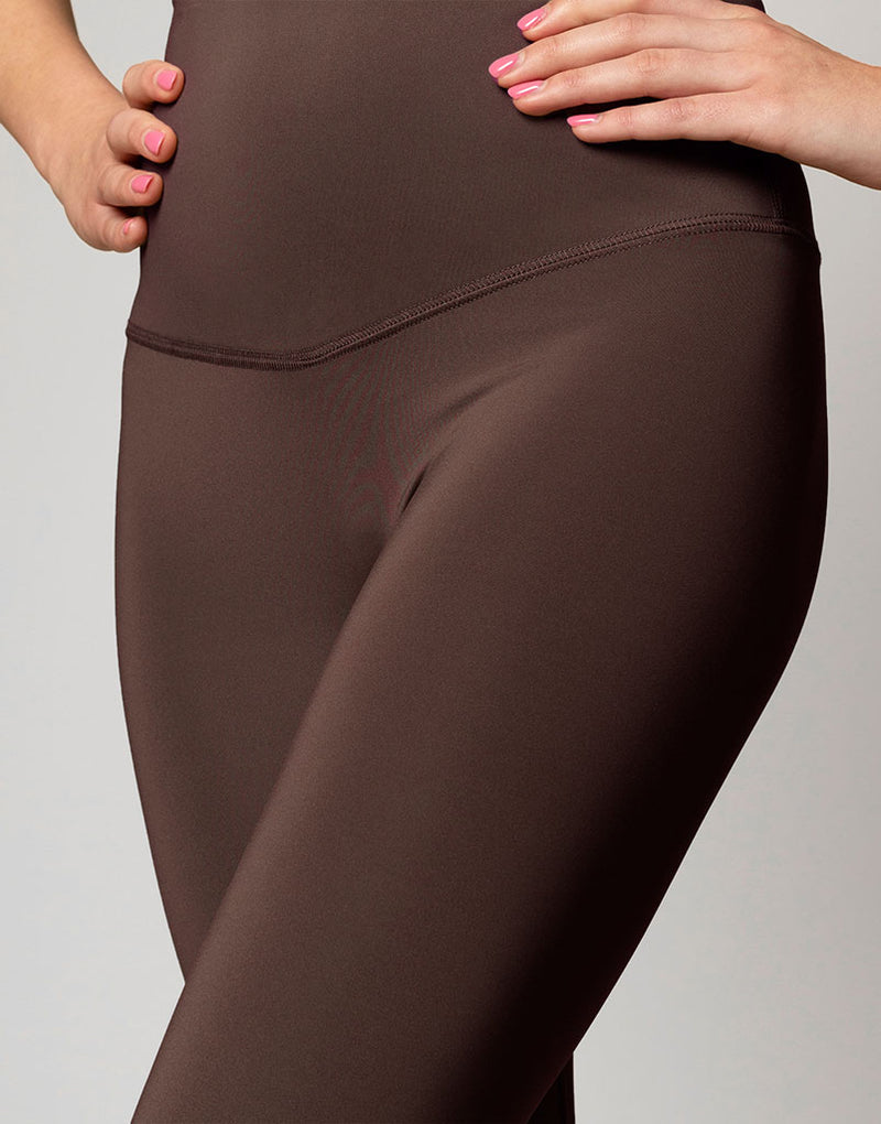 Freestyle Flat Front Legging - Chocolate