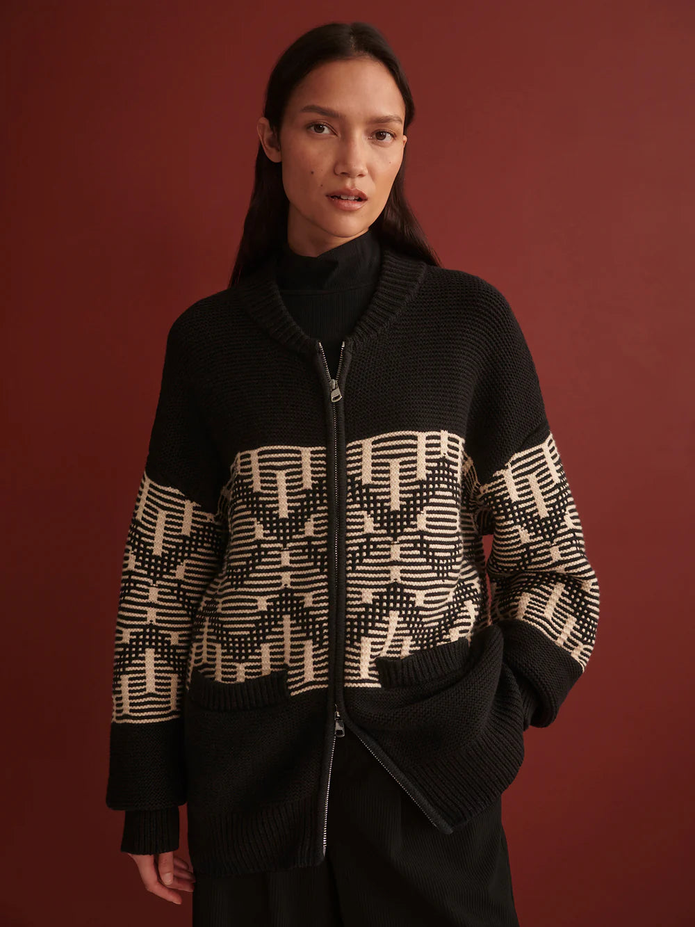 Linnea Faisisle Knit - Black
