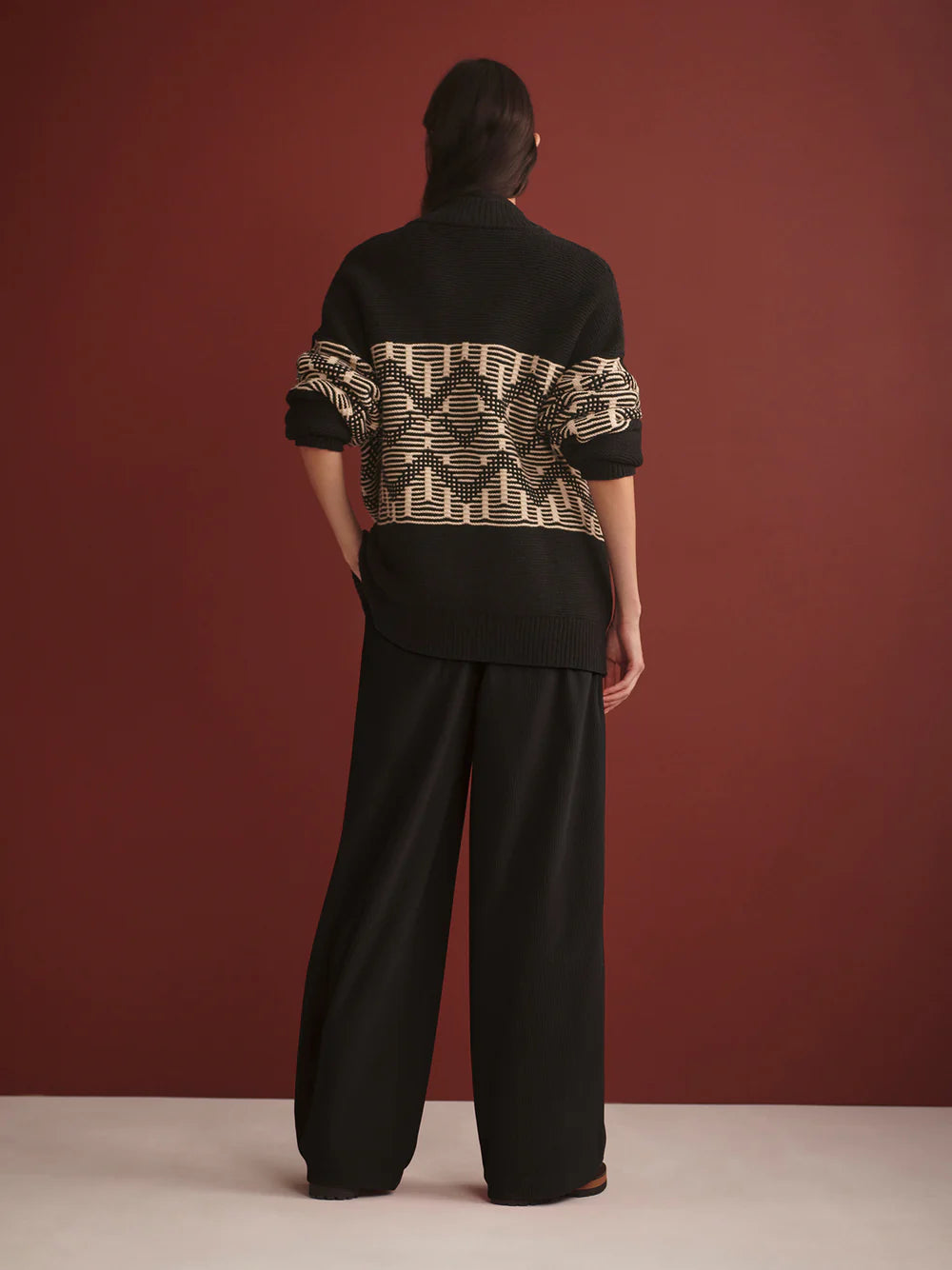 Linnea Faisisle Knit - Black
