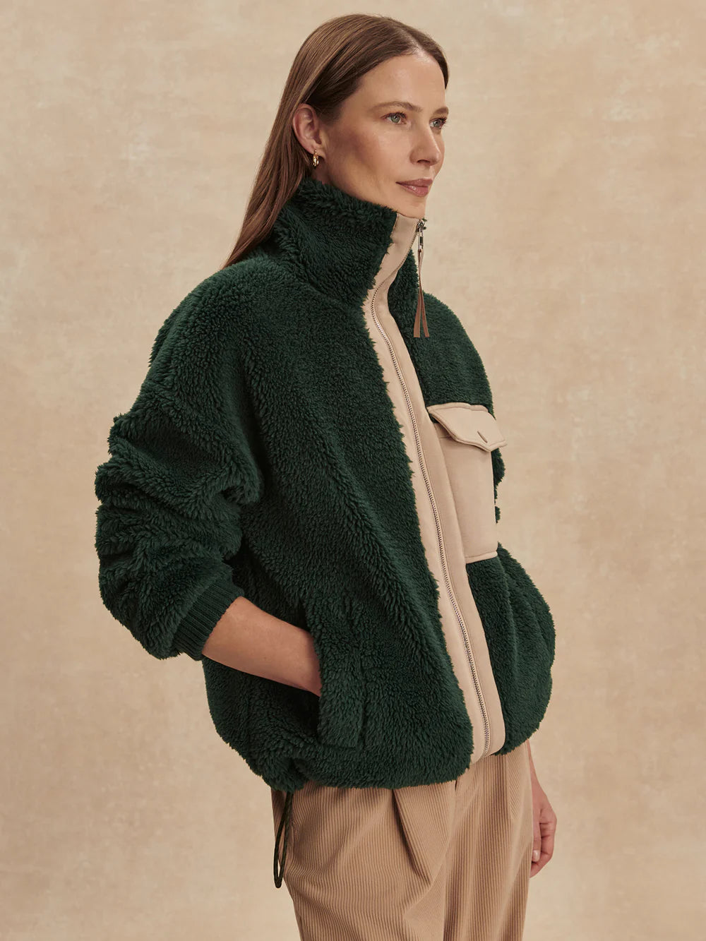 Lowell Sherpa Jacket - Pine Grove