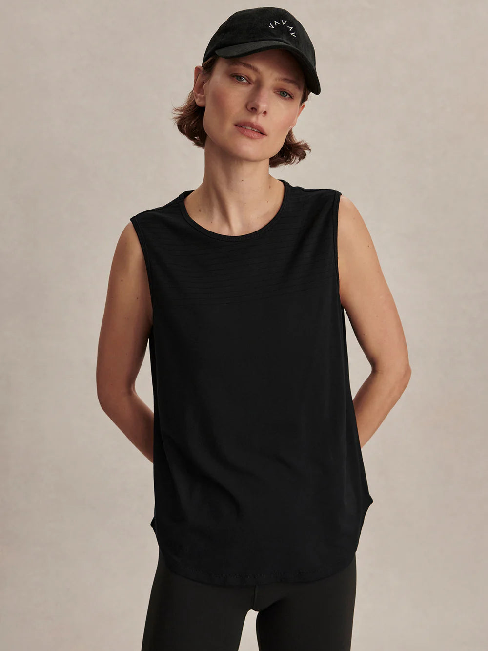 Nolan Seamless Longline Tank - Black