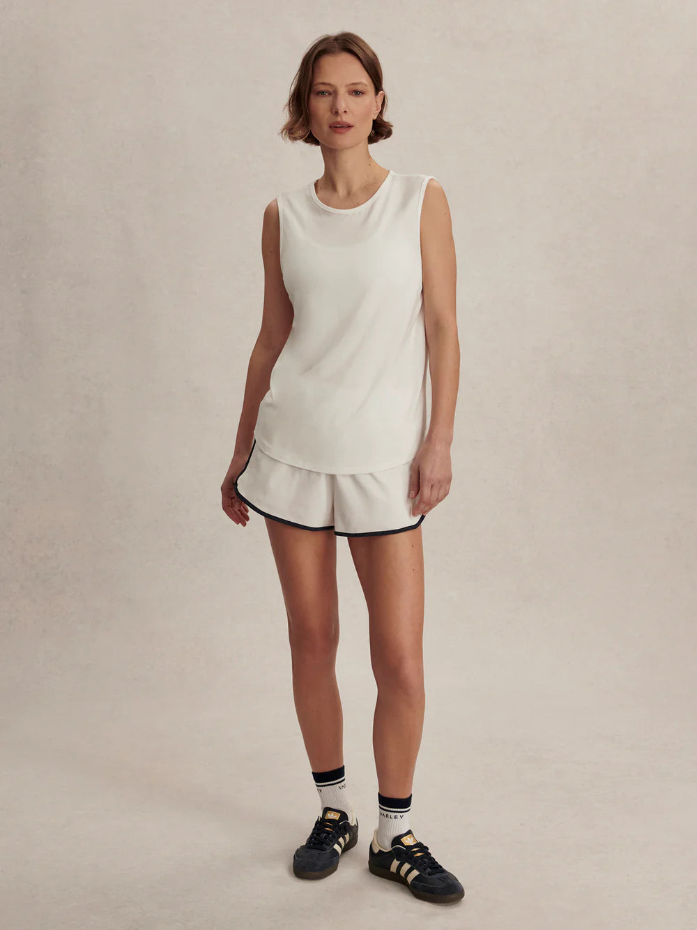 Nolan Seamless Longline Tank - White