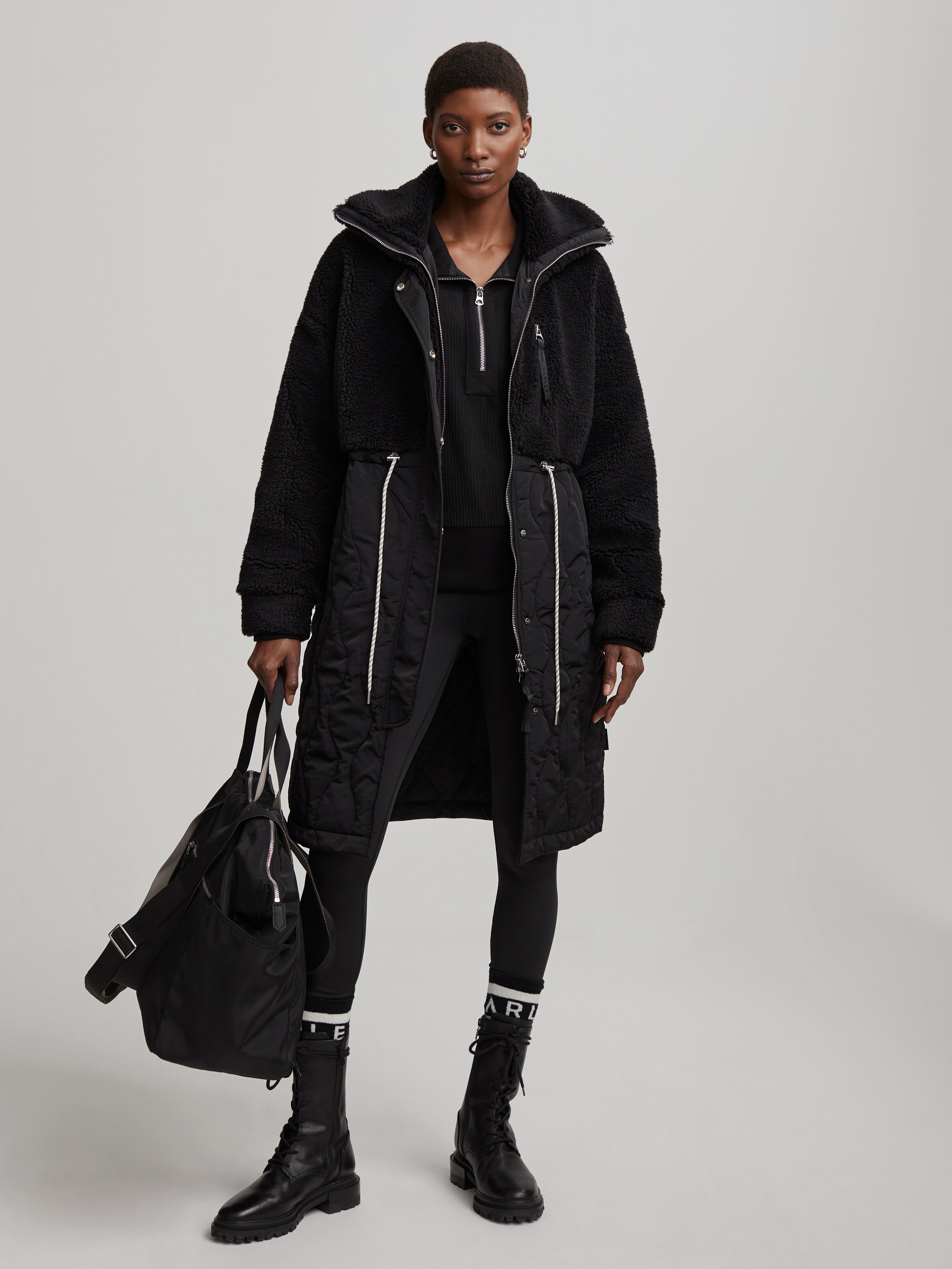 WALSH QUILT SHERPA COAT