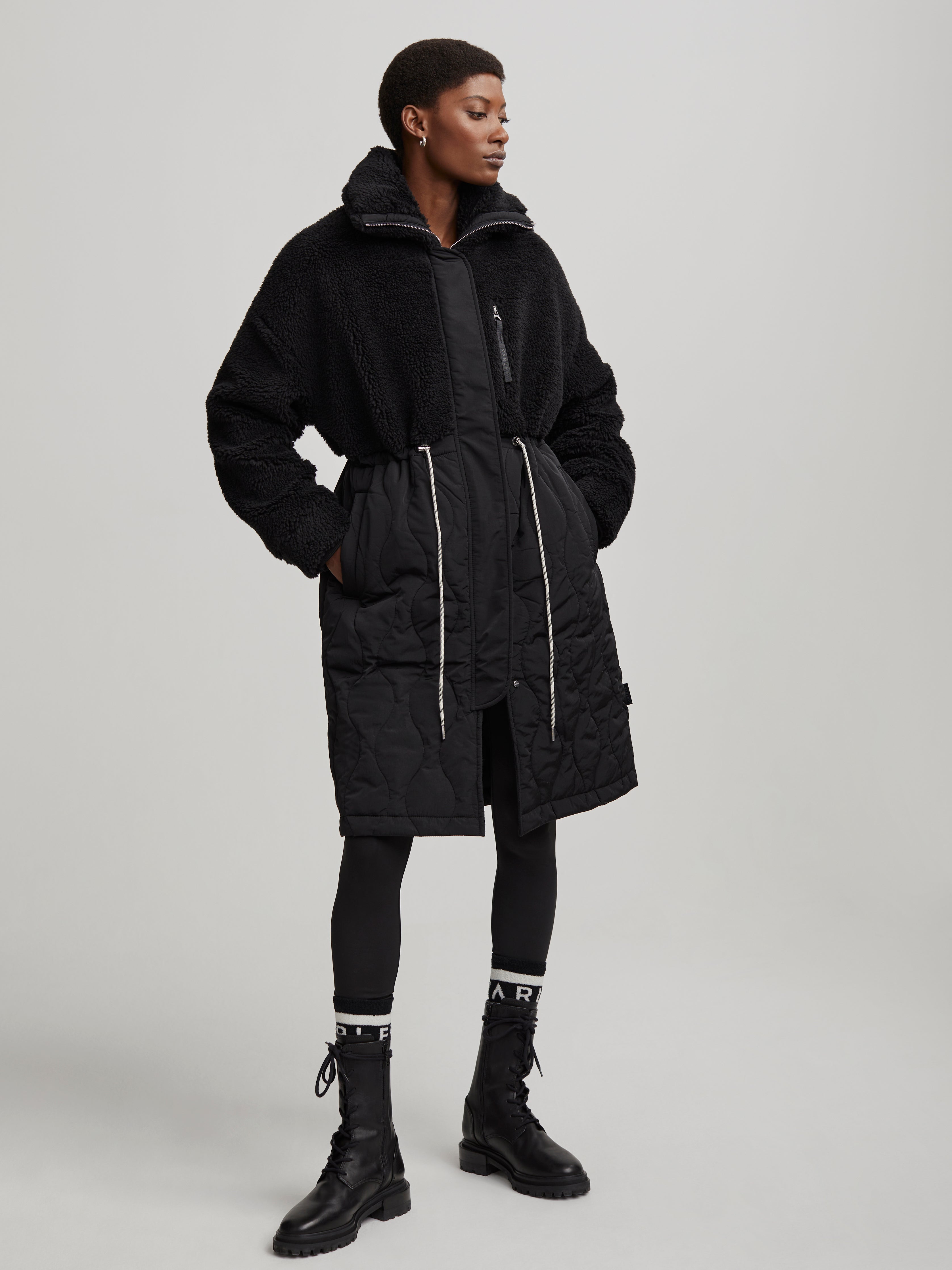 WALSH QUILT SHERPA COAT