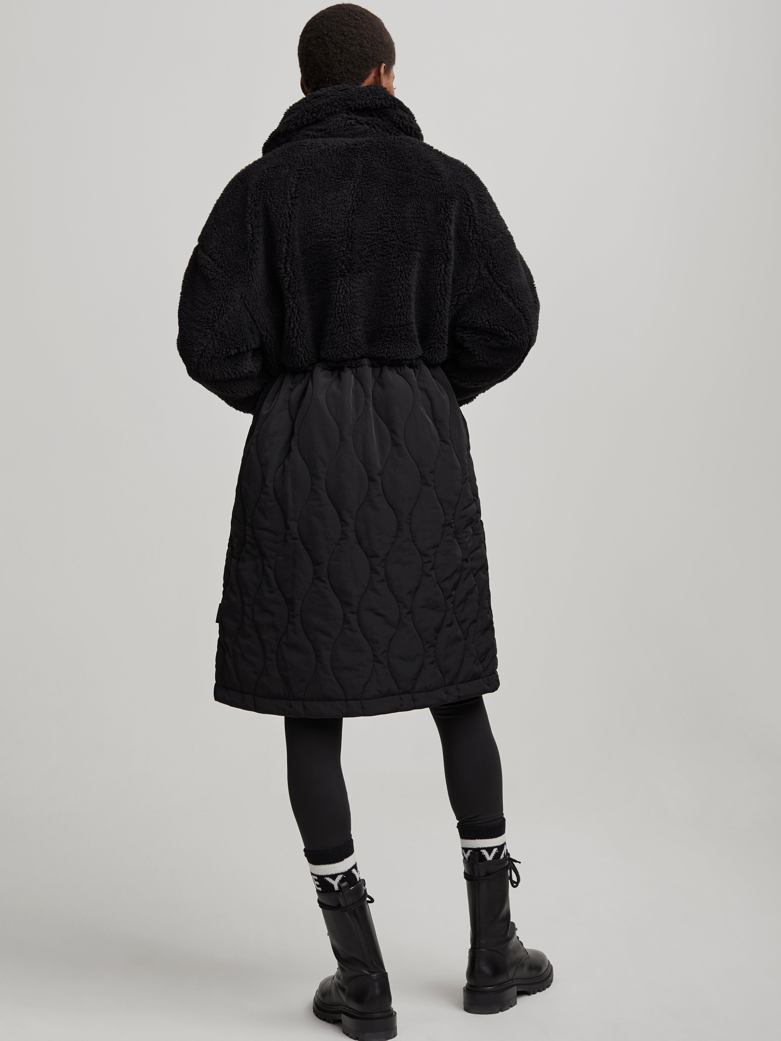 WALSH QUILT SHERPA COAT