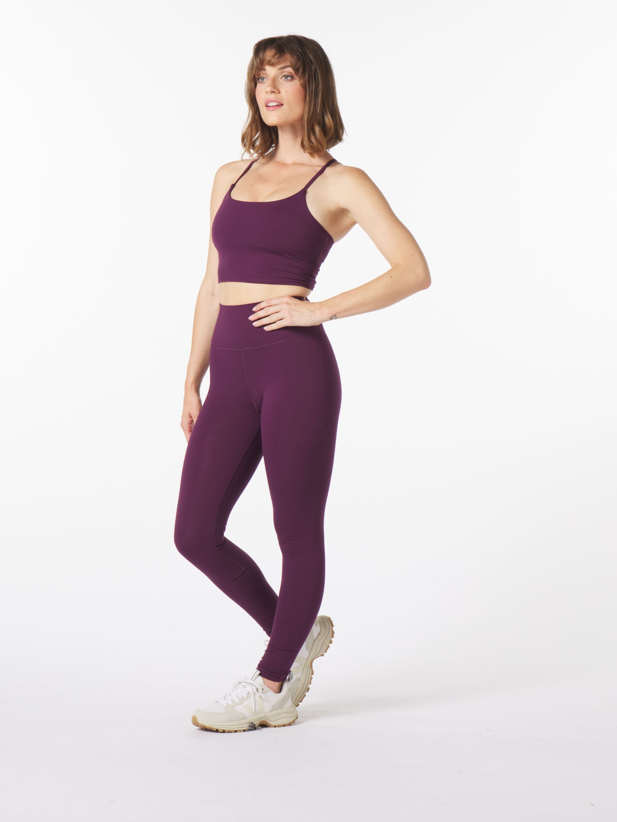 High Waist Pure Legging - Mulberry