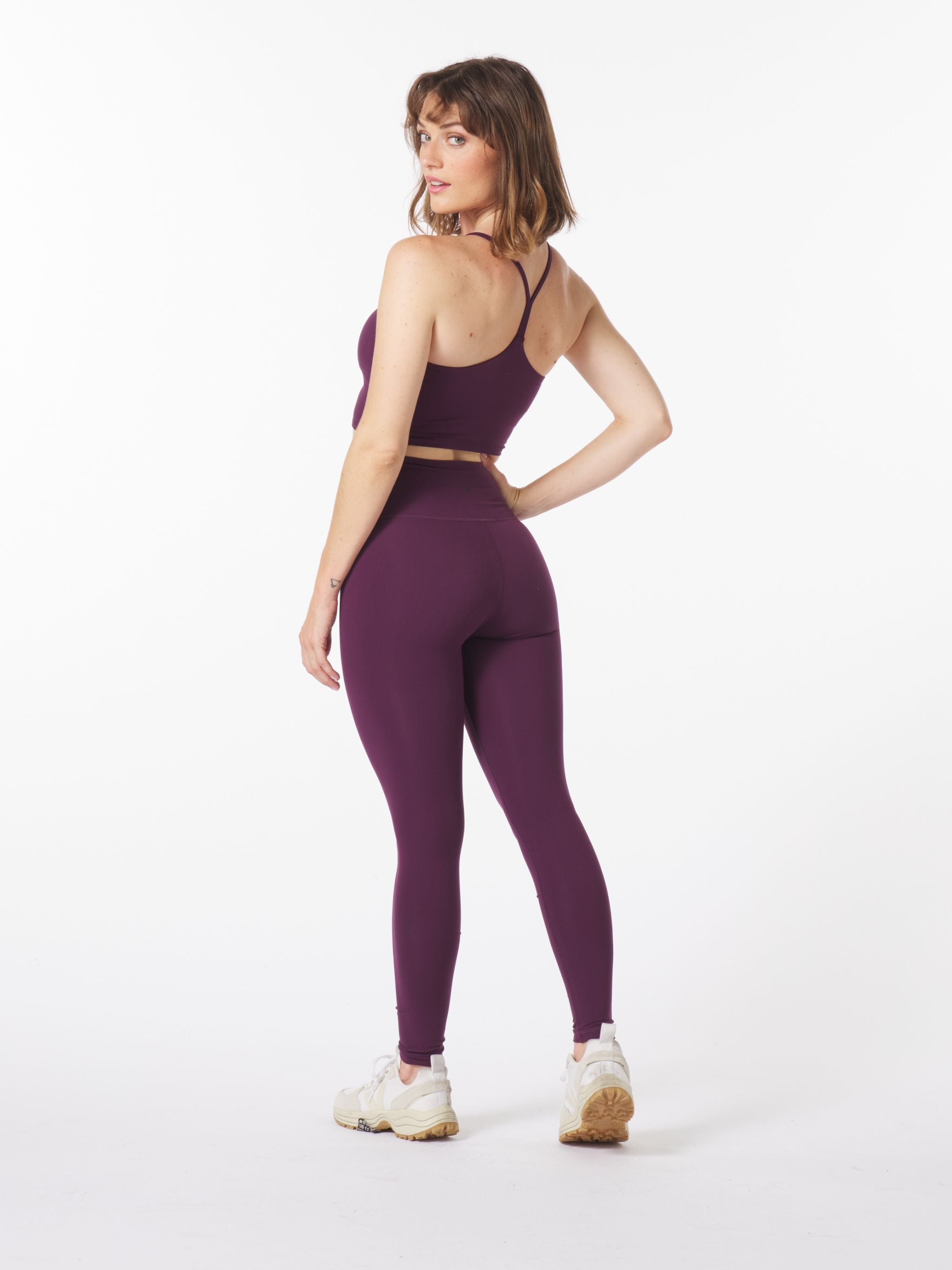 High Waist Pure Legging - Mulberry
