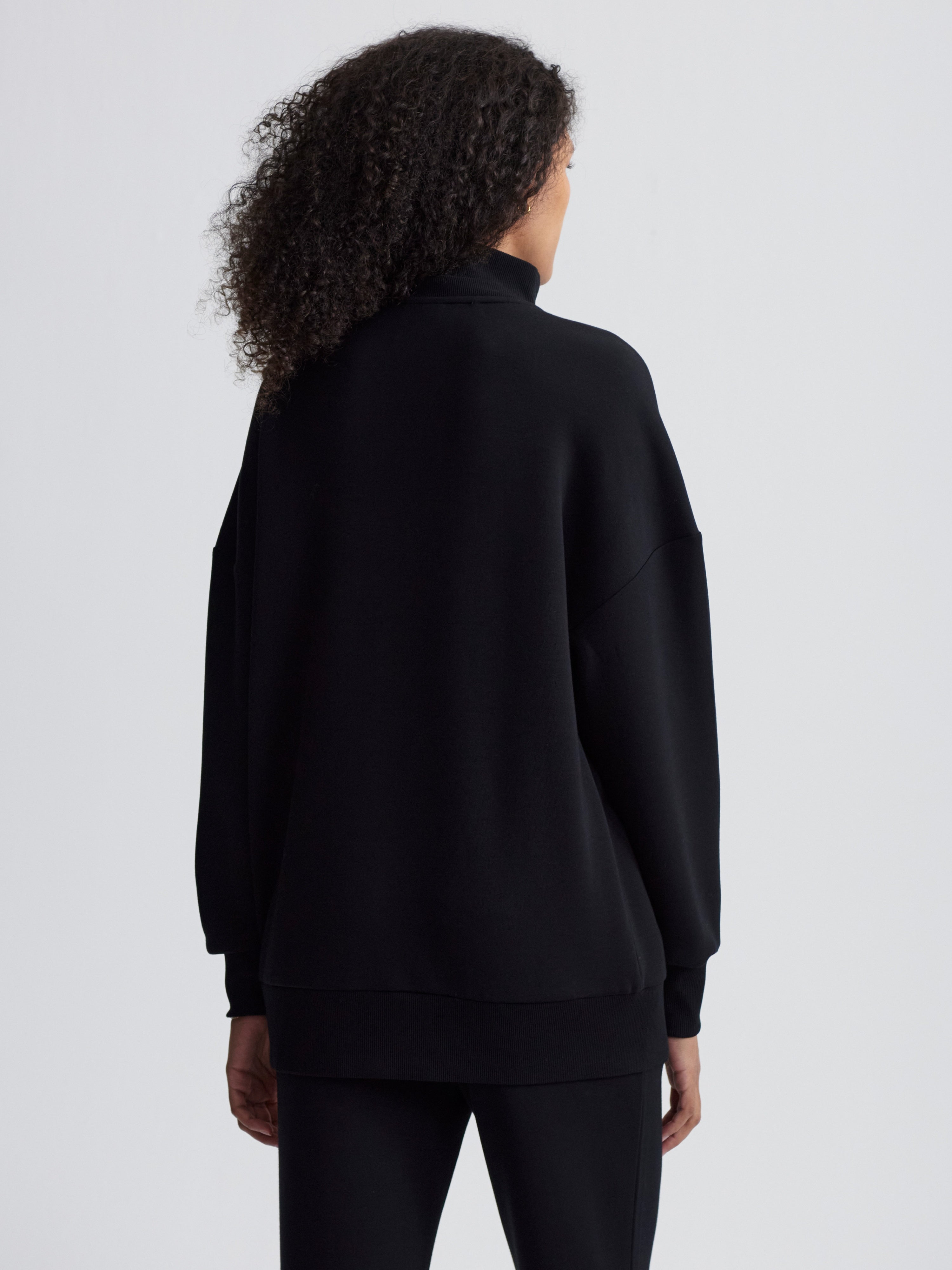 Masie Longline Sweat - Black
