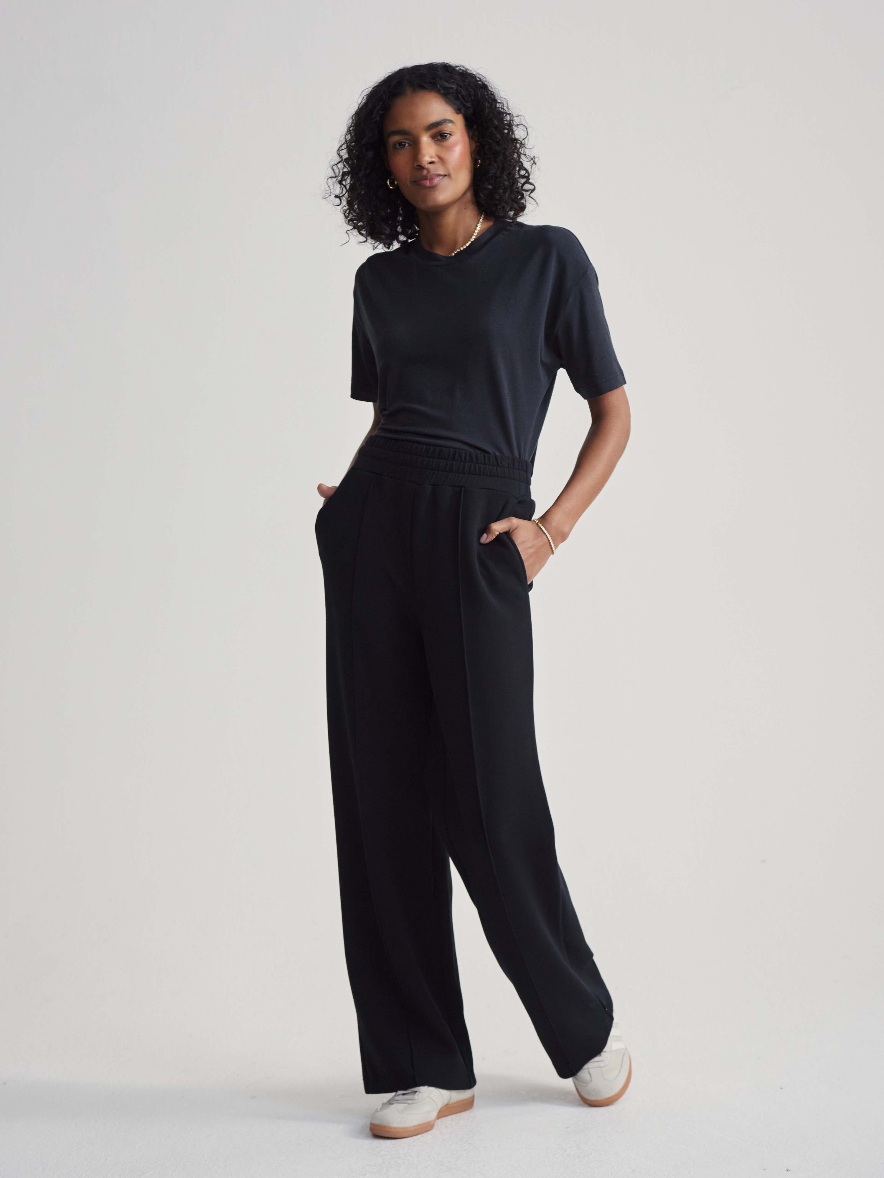 The Wide Leg Pant 28 - Black