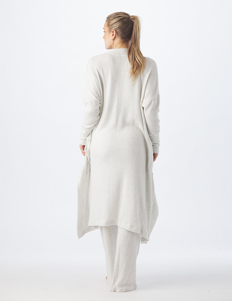 Winter Warm Cardigan - Oatmeal Heather