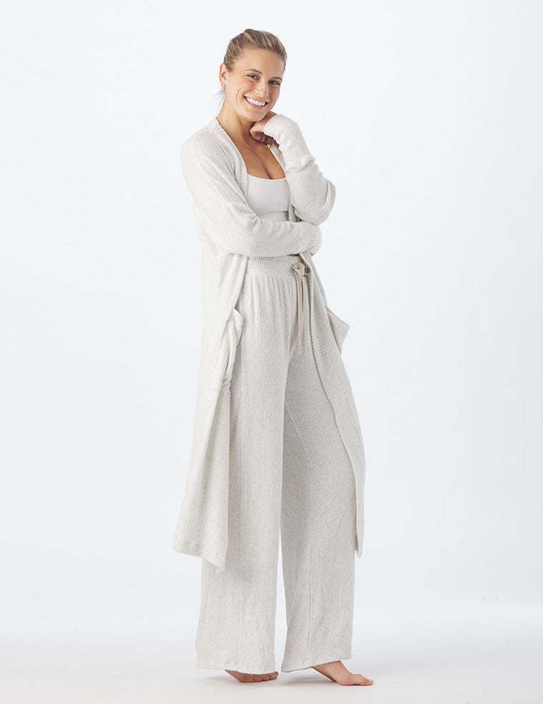 Winter Warm Cardigan - Oatmeal Heather