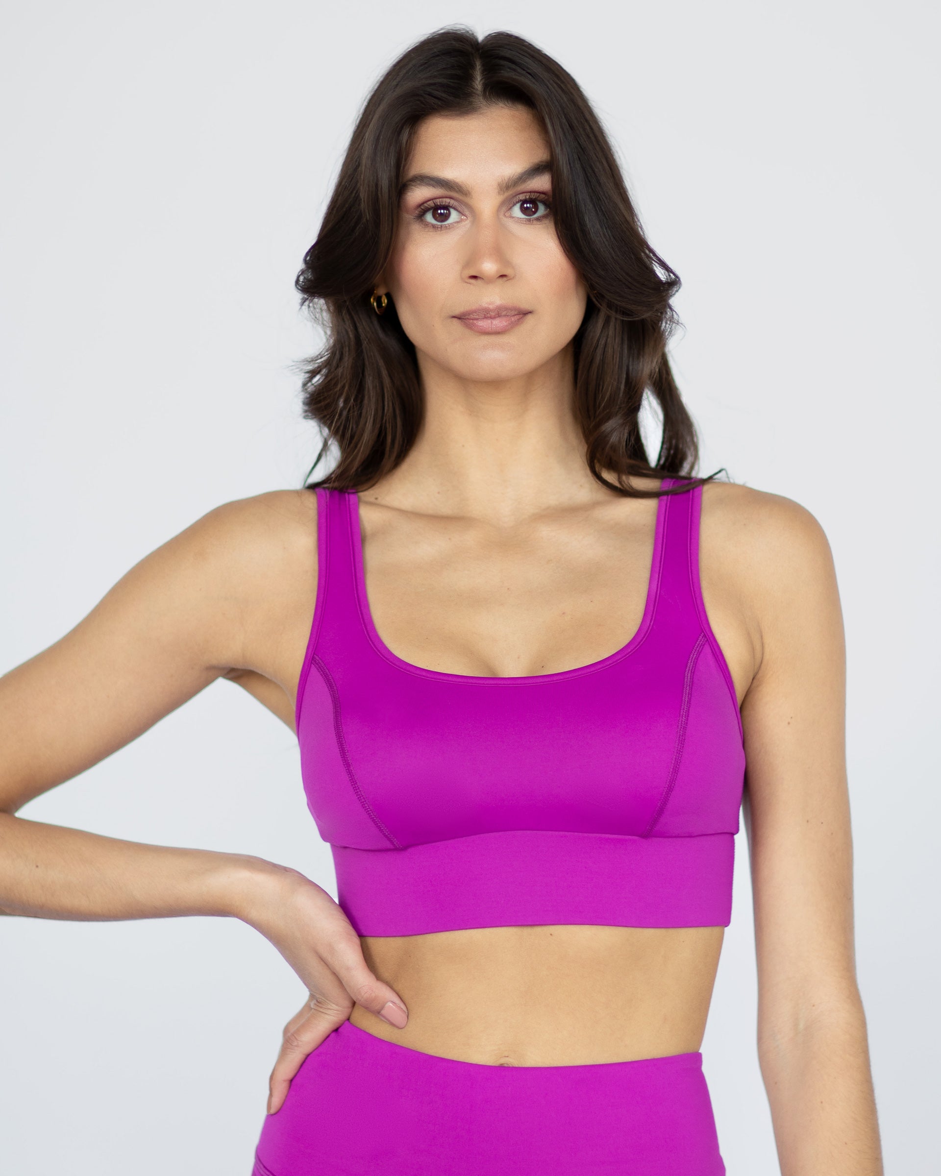 Basal Longline Bra - Magenta