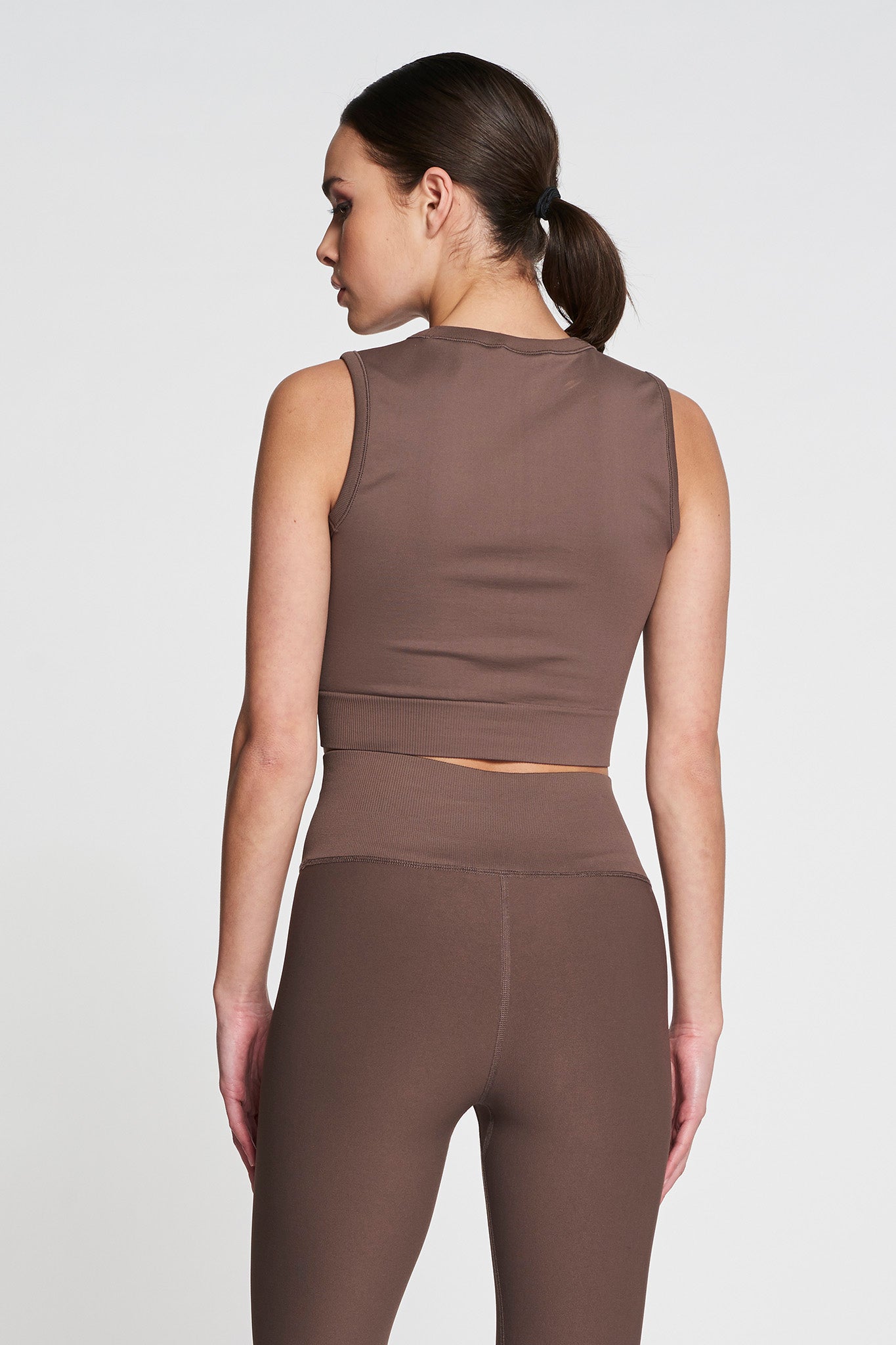 Julia Soft Sleeveless Top - Taupe