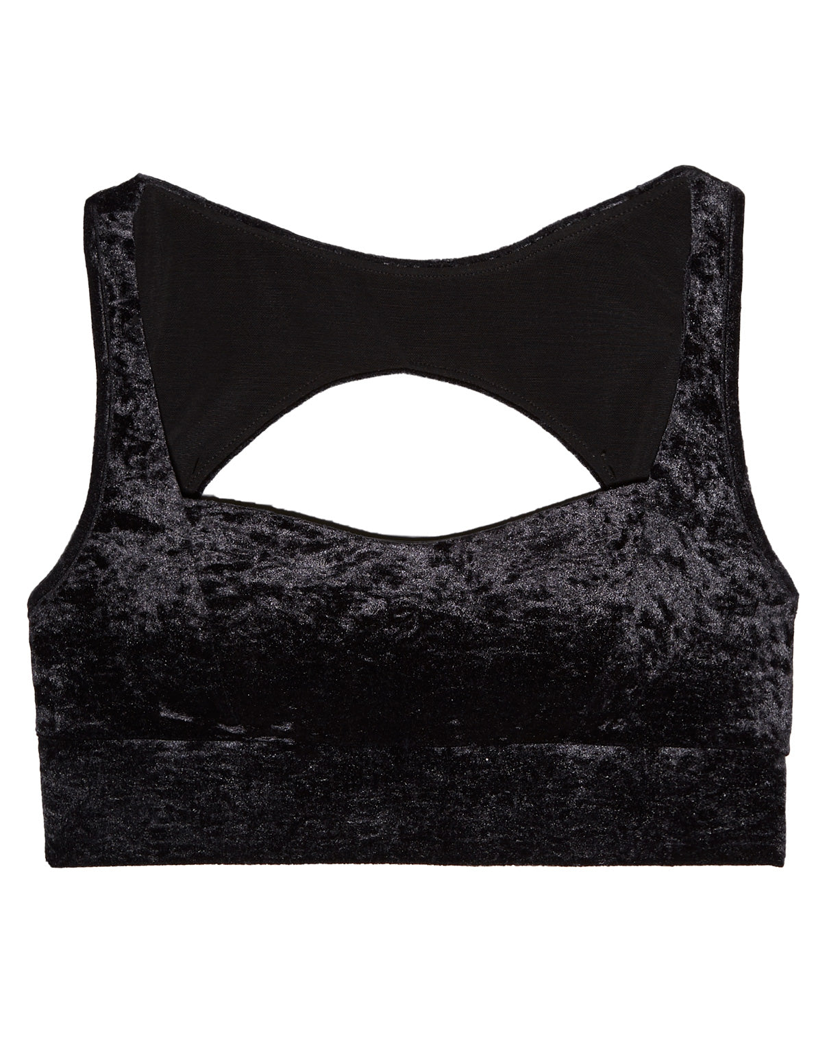 Mercury Velvet Bra - Black
