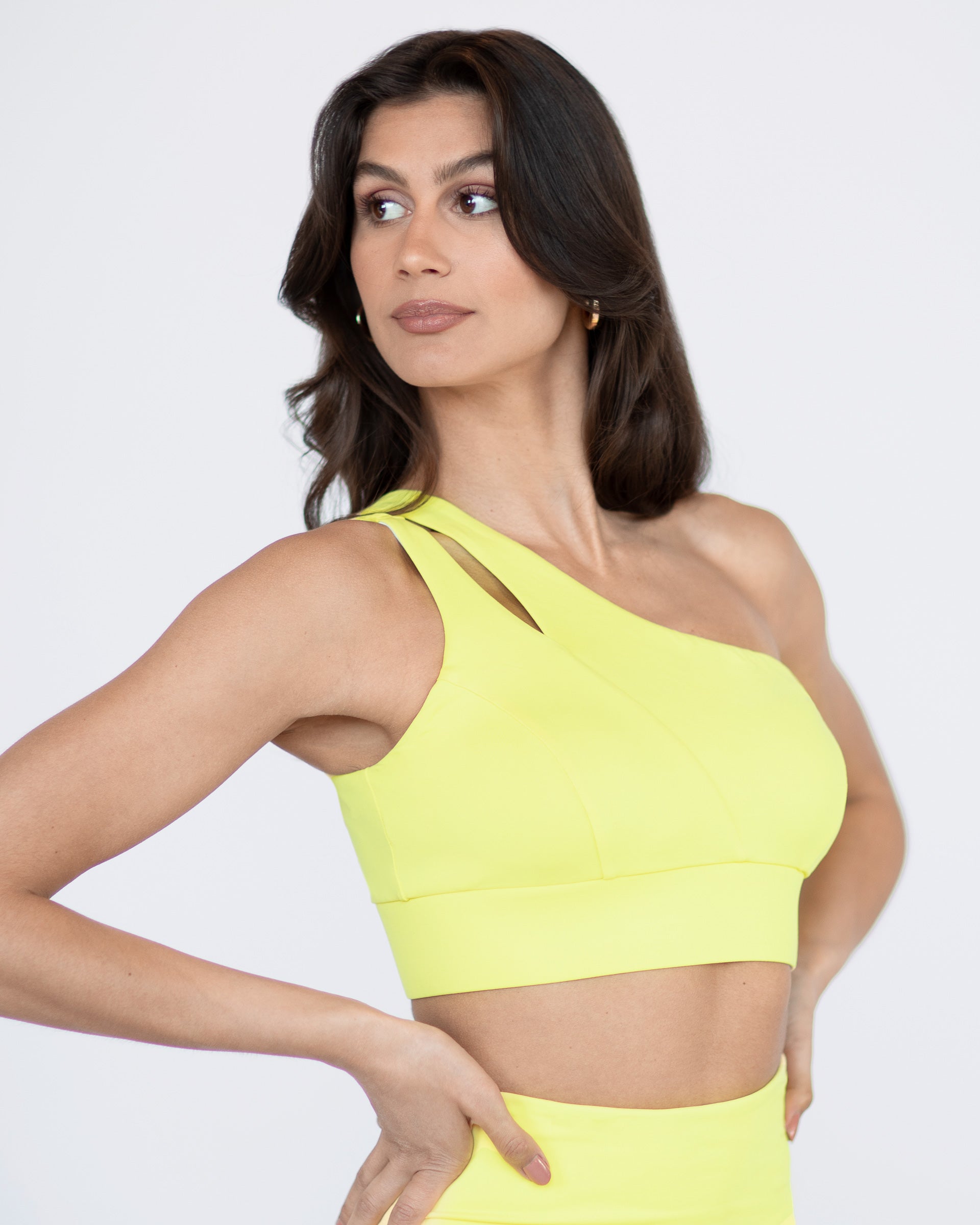 Tigress Longline Bra - Electric Yellow