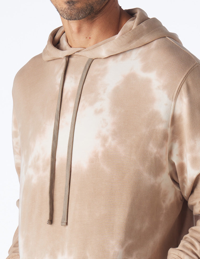 Atlas Hoodie - Sandstone Tie-Dye