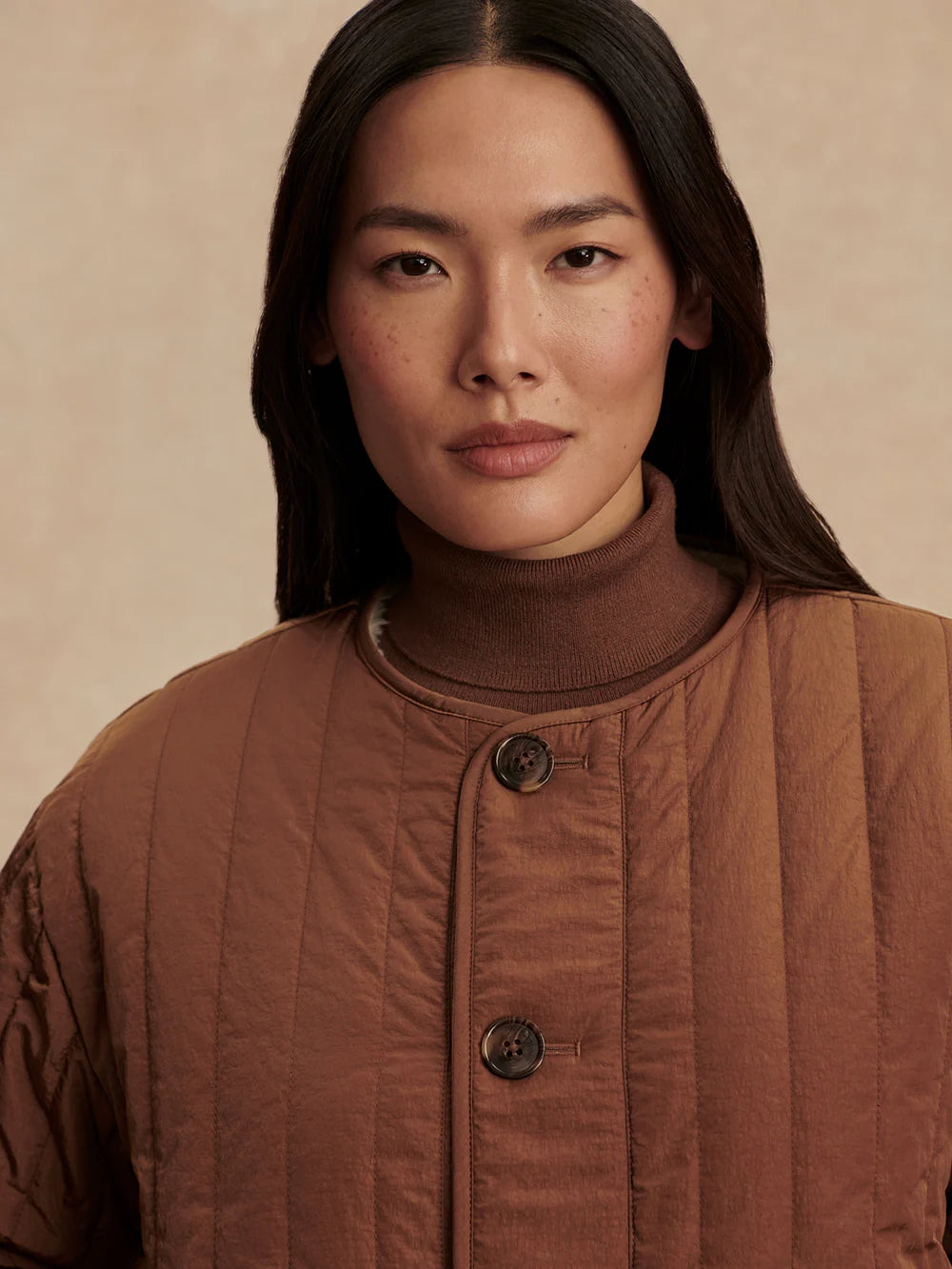 Aveline Reversible Jacket - Sandshell/Cocoa Dust