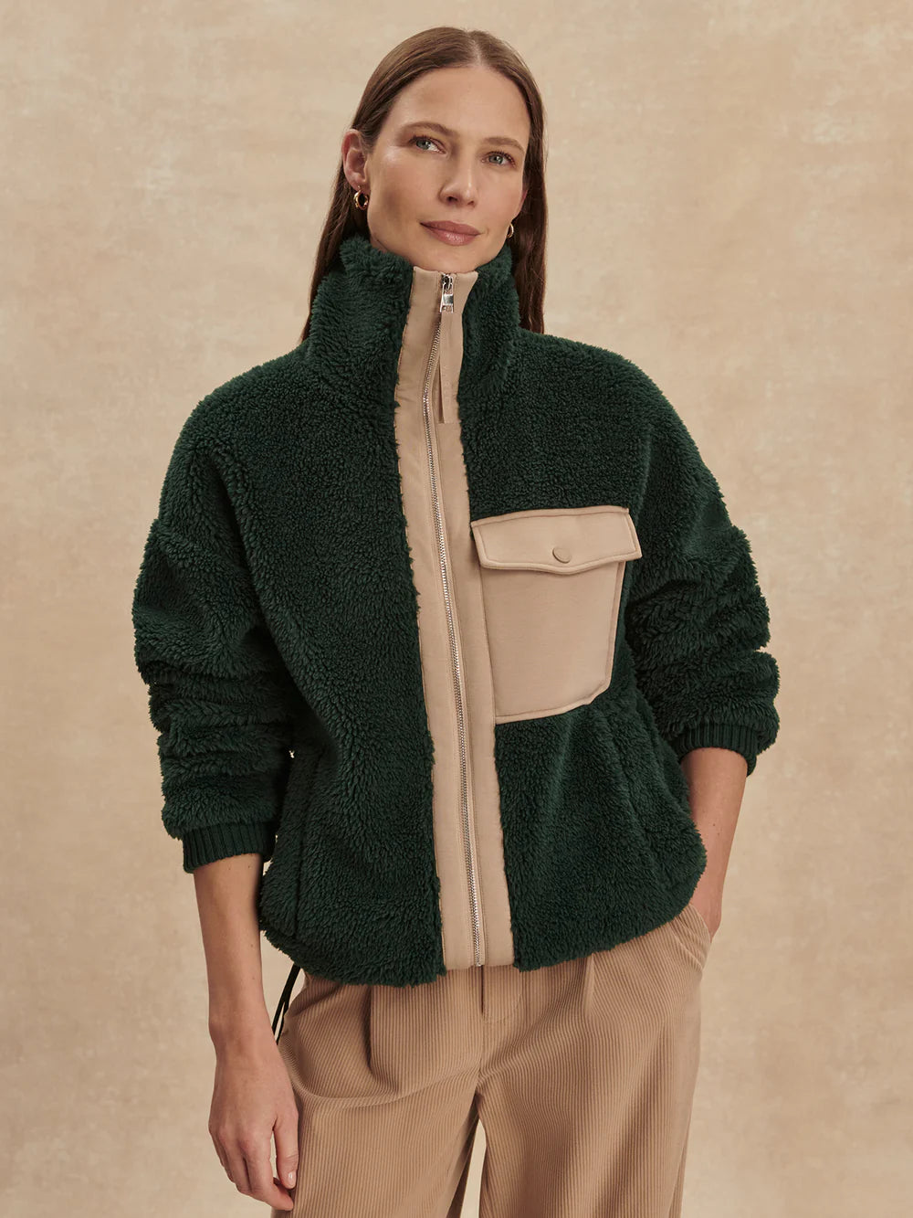 Lowell Sherpa Jacket - Pine Grove