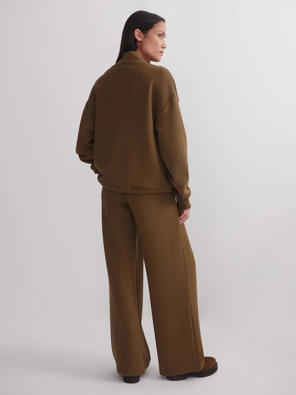 The Extra Wide Leg Pant 29.5 - Military Olive