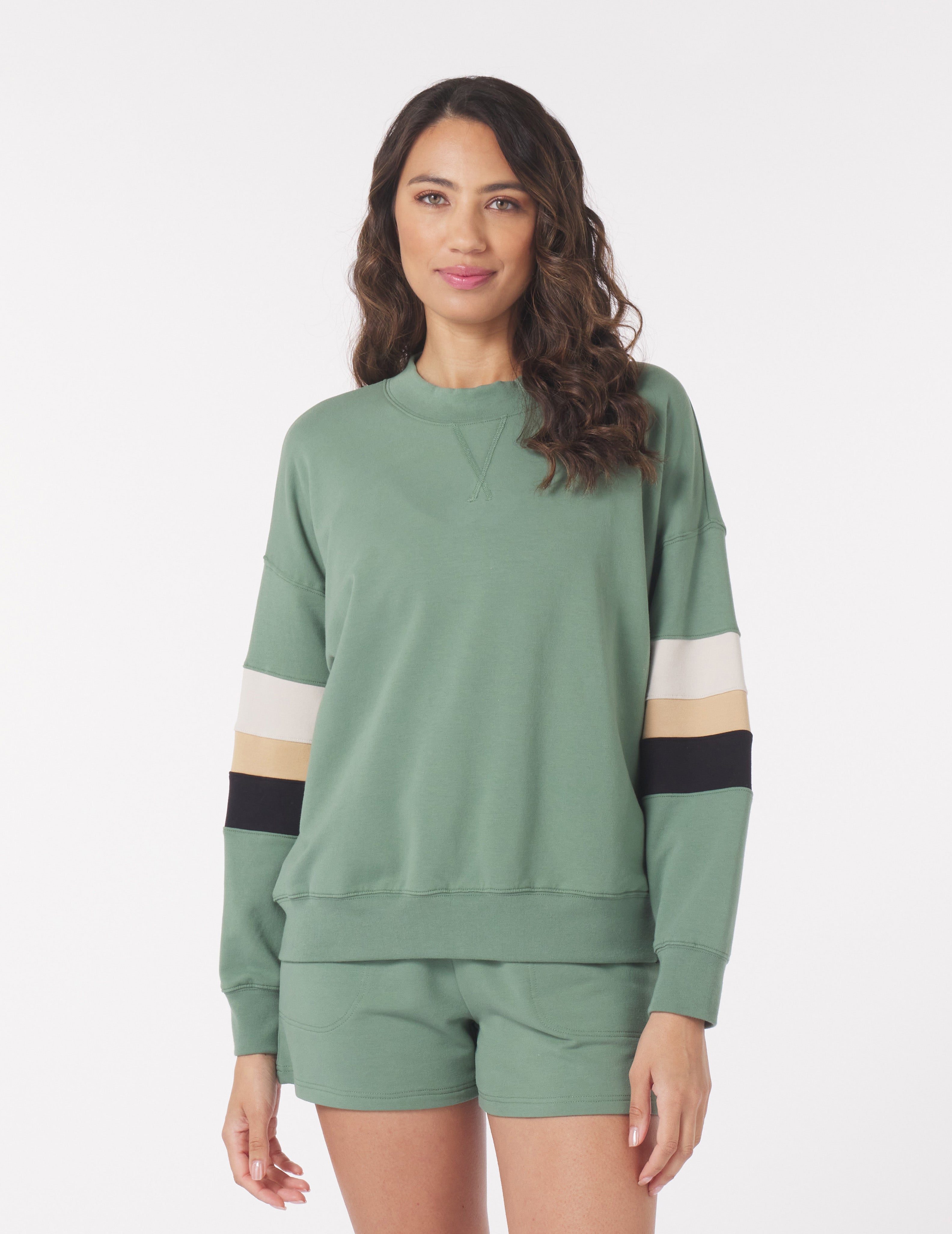 Vintage Oversized Crew - Sage
