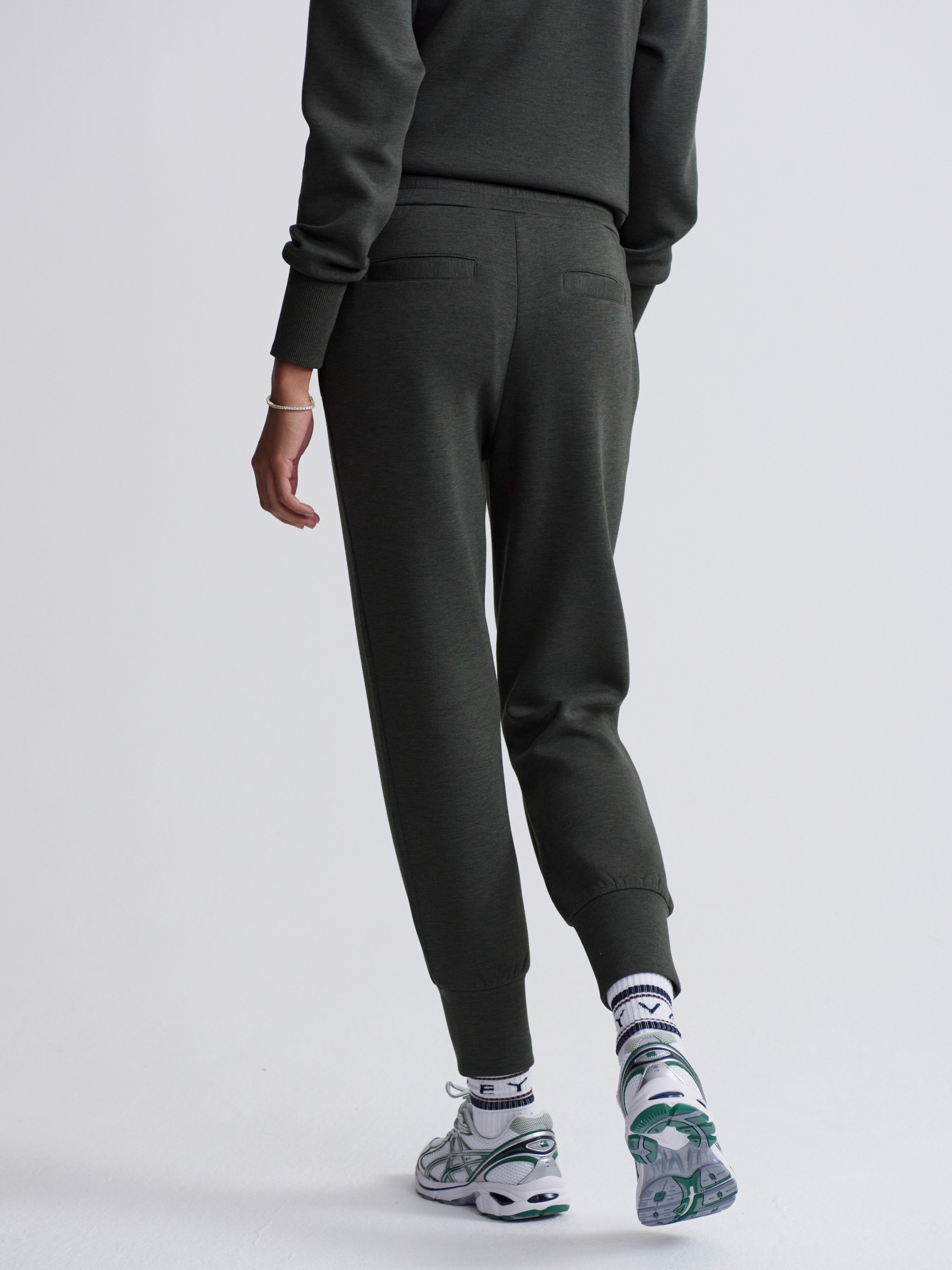 The Slim Cuff Pant 27.5 - Olive Marl