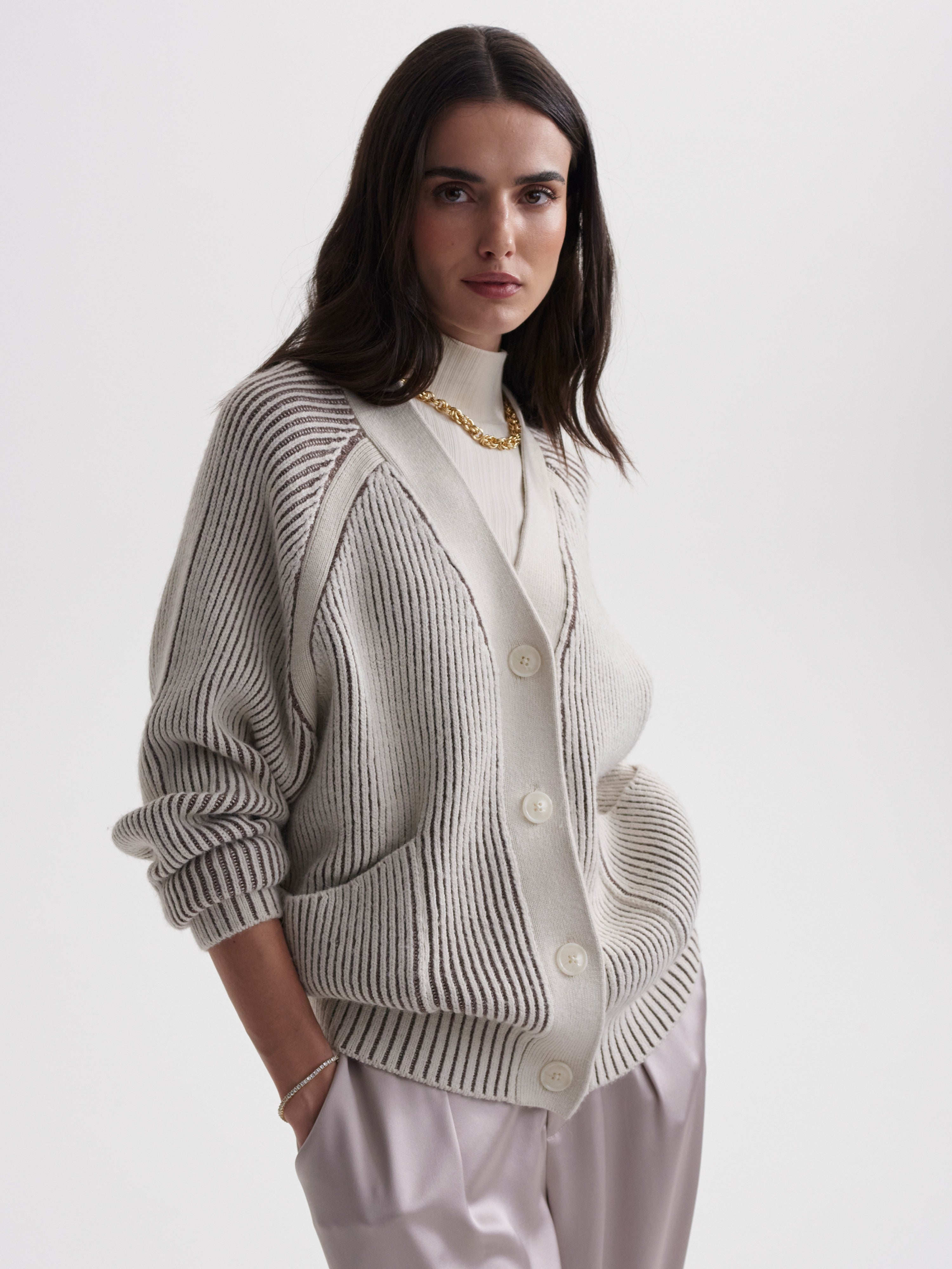 Jude Plated Cardigan