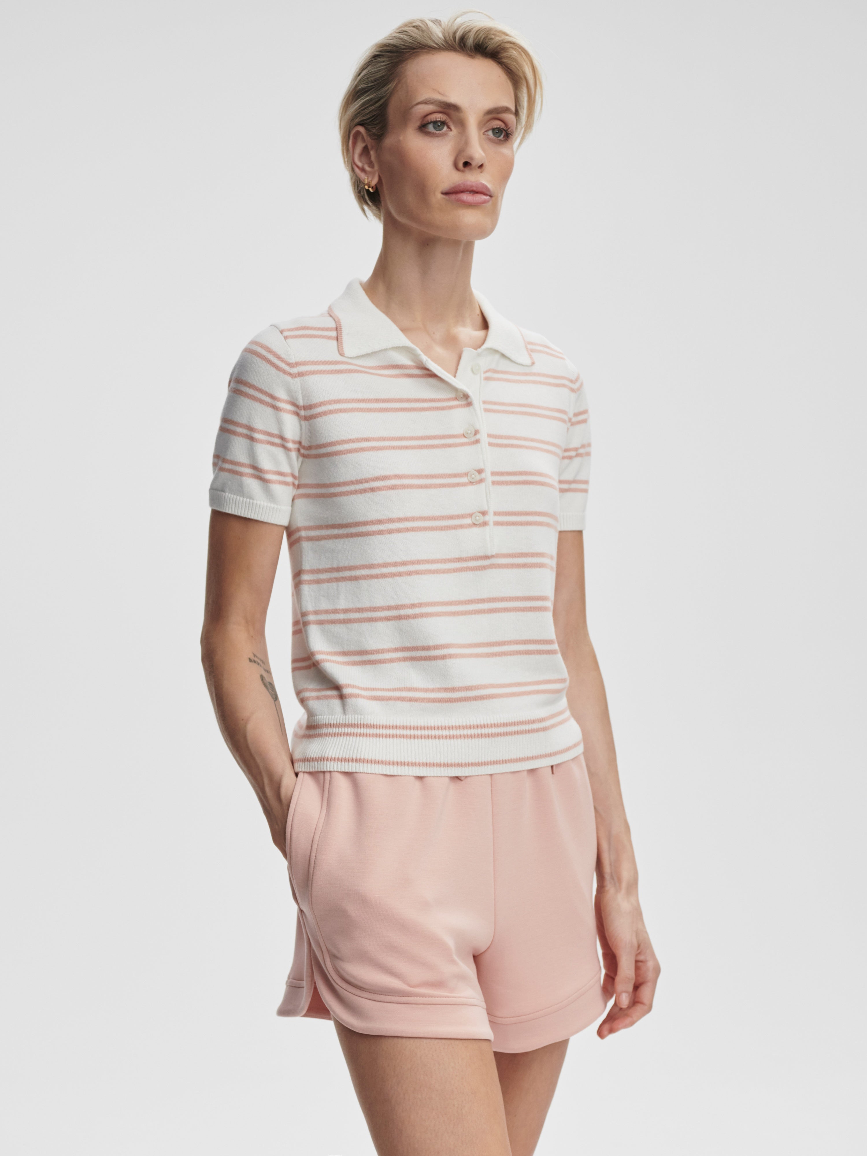 Faustine Button Polo