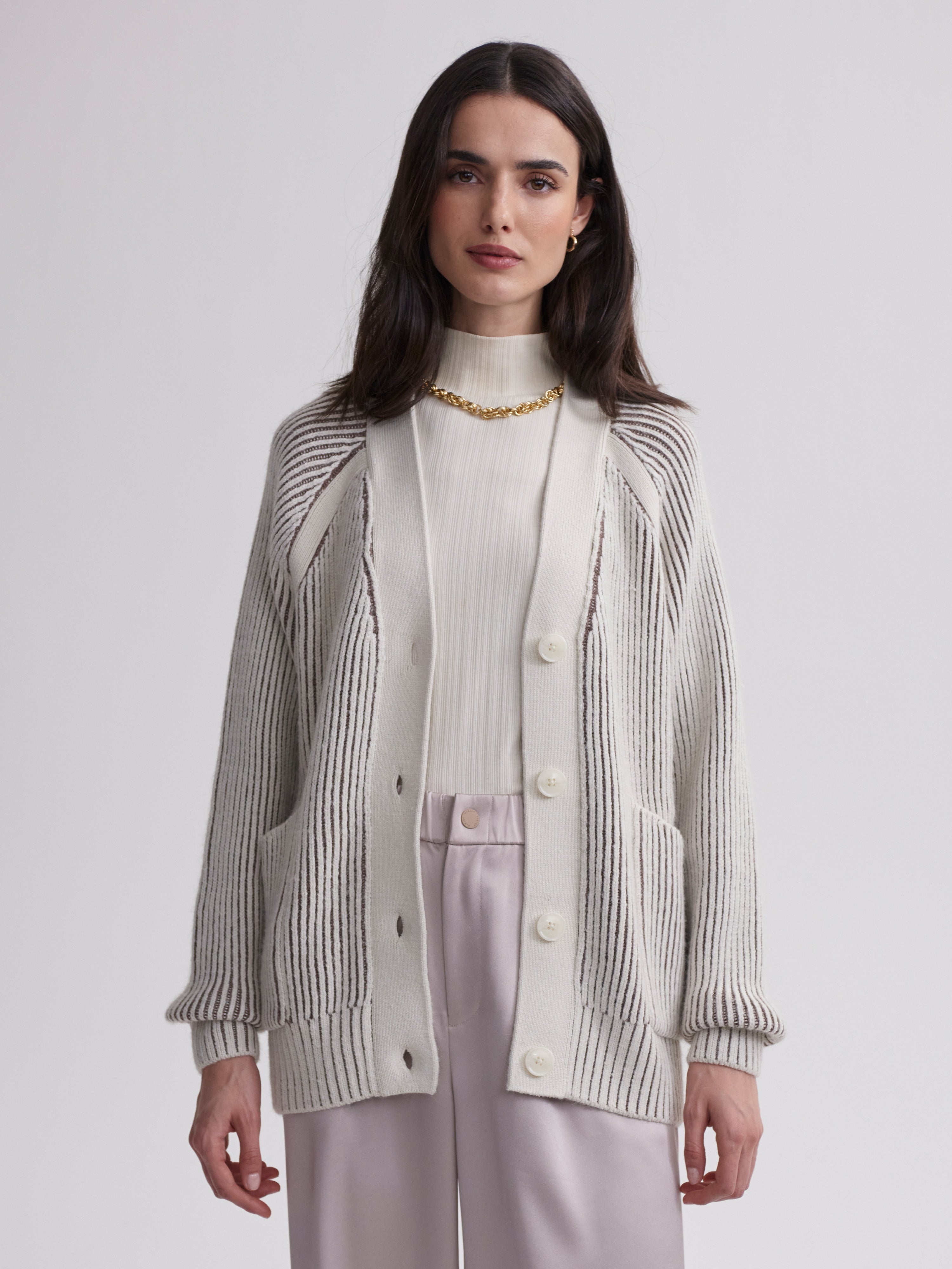 Jude Plated Cardigan