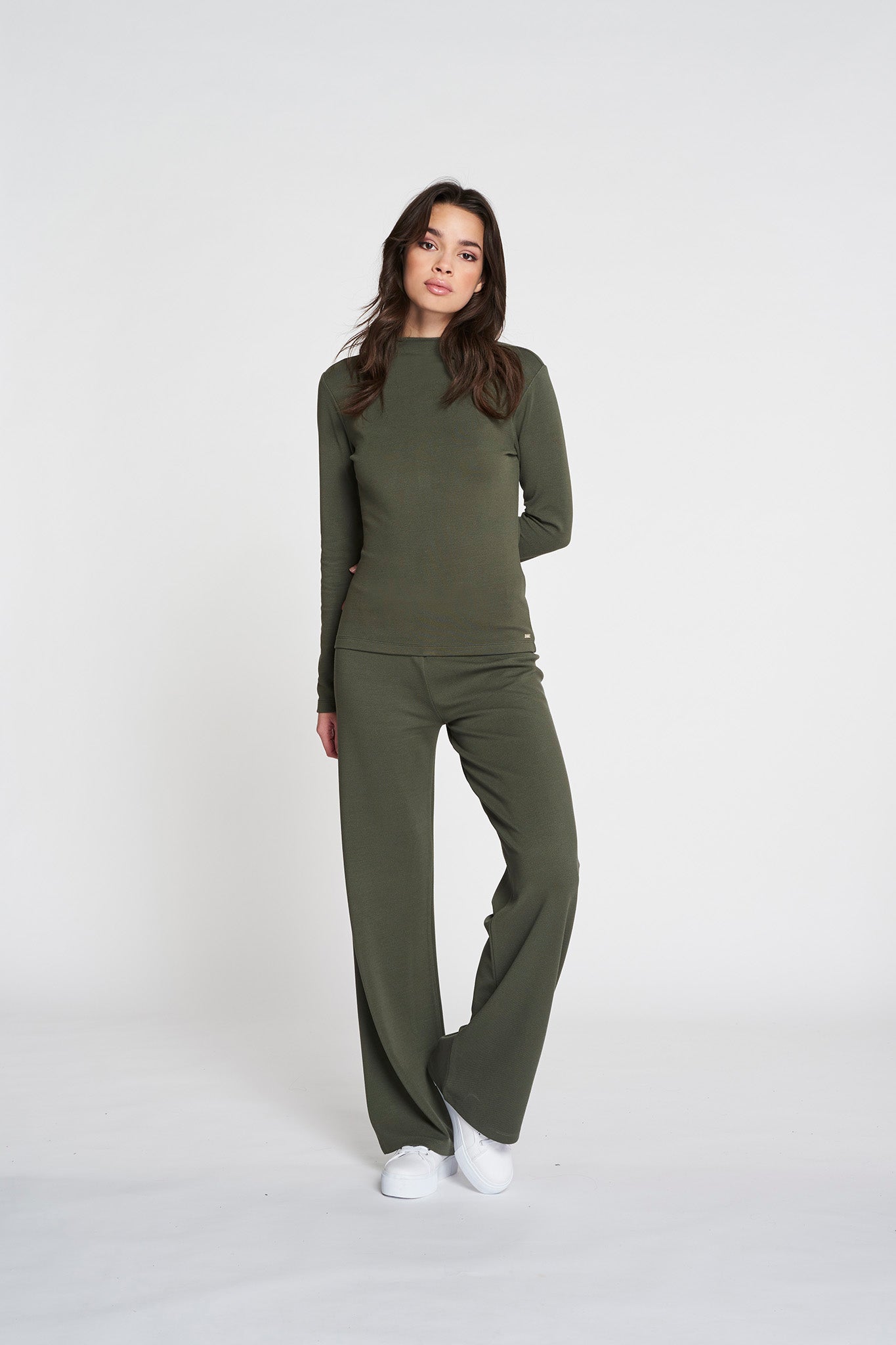Forest Long Sleeve Top - Pine Green